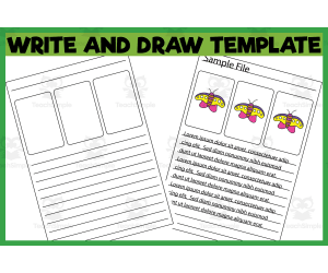 Write & Draw Story Worksheet Template 07