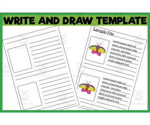 Write & Draw Story Worksheet Template 09