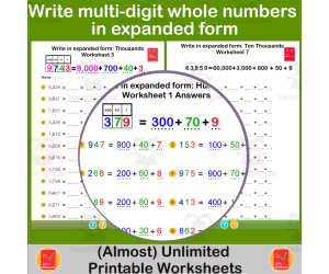 Write multi-digit whole numbers in expanded form
