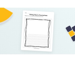Writing about a Favorite Book Worksheet