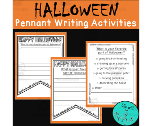 Writing Activity: Halloween Pennant