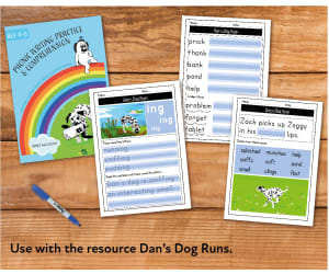 Writing And Comprehension Practice: Dan’s Dog Runs (4-8 years)