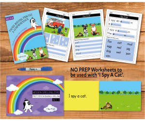 Writing And Comprehension Practice: I Spy A Cat (4-8 years)