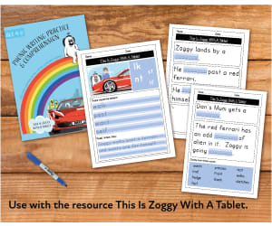 Writing And Comprehension Practice: This Is Zoggy With A Tablet (4-8 years)
