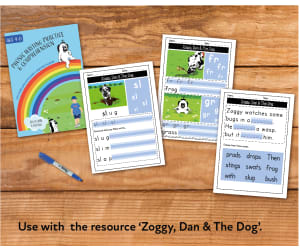 Writing And Comprehension Practice: Zoggy, Dan And The Dog (4-8 years)