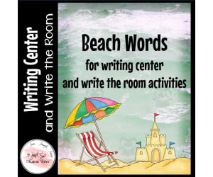 Writing Center Words & Write-the Room Activity – BEACH