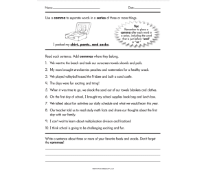 Writing Conventions Printable Workbook