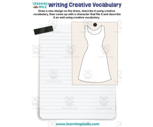 Writing Creative Vocabulary Activity