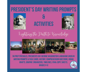 Writing Prompts and Activities: President's Day