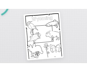 Wyoming state Symbols Clip Art