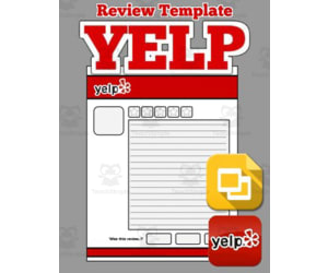 Yelp Review Template (Editable on Google Slides)