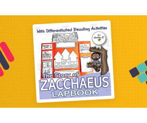 Zacchaeus Bible Story Lapbook Project Grade 3 4 5 ELA ELL