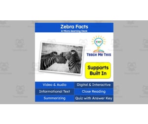 Zebra Facts | Interactive Science Lesson | Micro-Learning Deck