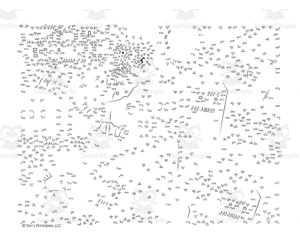 Zombie Extreme Difficulty Dot-to-Dot | Halloween Connect the Dots