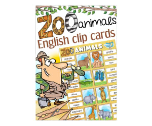 Zoo Animals Clip Cards - Spelling & Vocabulary