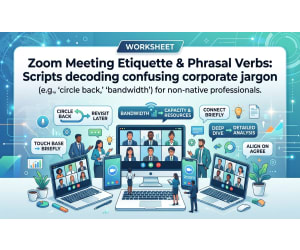 Zoom Meeting Etiquette & Phrasal Verbs