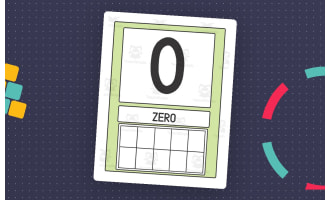 0-10 Number Anchor Poster
