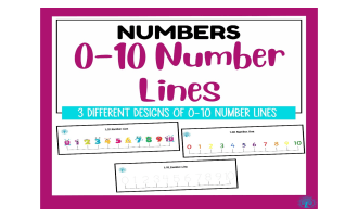 0-10 Number Lines