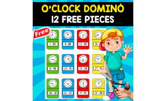 0'CLOCK DOMINÓ | 12 FREE PIECES