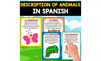 10 DESCRIPTIONS OF ANIMALS | IN SPANISH