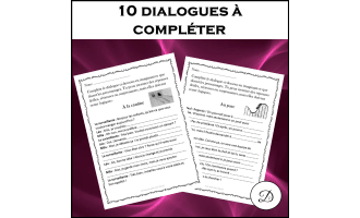 10 dialogues à compléter