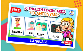 10 FREE ANTONYMS | Flashcards