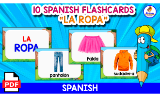 10 FREE CARDS IN SPANISH | LA ROPA