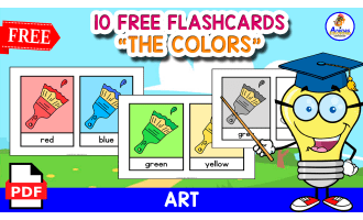 10 FREE FLASHCARDS | "THE COLORS"