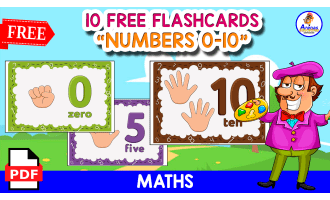 10 FREE NUMBERS FLASHCARDS