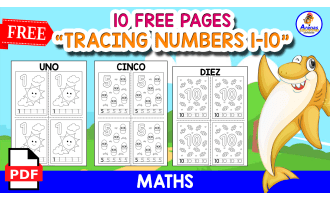10 FREE PAGES OF TRACING NUMBERS | MATHS