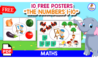 10 FREE POSTERS OF THE NUMBERS | NUMBERS 1 TO 10