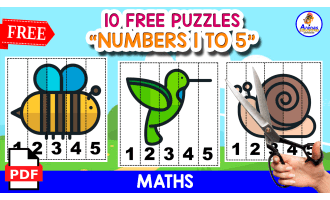 10 FREE PUZZLEA 1 TO 5 | NATURE ANIMALS THEMED