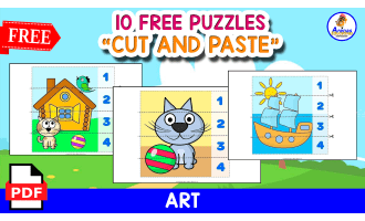 10 FREE PUZZLES | CUT AND PASTE