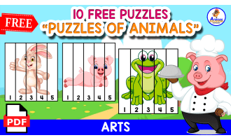 10 FREE PUZZLES OF THE NUMBERS | 1 TO 5 | ANIMALS THEMED