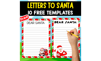 10 FREE TEMPLATES OF LETTERS TO SANTA CLAUS | CHRISTMAS