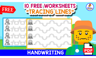 10 FREE TRACING LINES WORKSHEETS | FOR PAINTING AND TRAICING