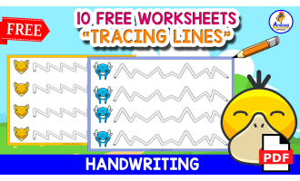 10 FREE TRACING LINES WORKSHEETS WITH POKEMON Themed | FREE RESOURCE