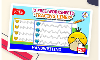 10 FREE TRACING LINES WORKSHEETS WITH POKEMON Themed | FREE RESOURCE