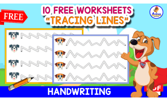 10 FREE WORKSHEETS FOR KIDS | Dogs Themed
