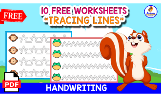 10 FREE WORKSHEETS FOR TRACING LINES | Animals Themed for KG