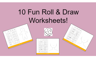 10 Fun Roll And Draw Worksheets!