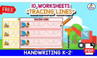 10 FUNNY WORKSHEETS | Tracing Lines