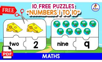 10 PUZZLE NUMBERS 1 TO 10 | OBJECTS