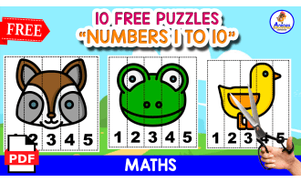 10 PUZZLES OF THE NUMBERS | FOR PRACTICING NUMBERS 1 TO 5