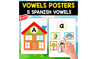 10 SPANISH POSTERS OF THE VOWELS | SPANISH RESOURCE