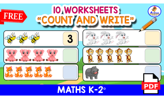 10 WORKSHEETS | Count 1 to 5