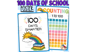 100 Days of School Poster