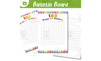 100 Days of School Tracker | 3-Page Printable | Bright & Colorful