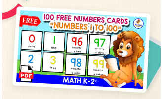 100 Spanish Number Flashcards – Numbers 1 to 100