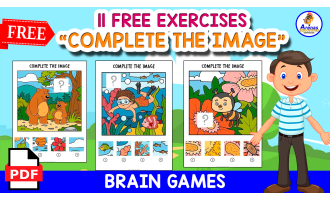 11 FREE EXERCISES | COMPLETE THE IMAGE